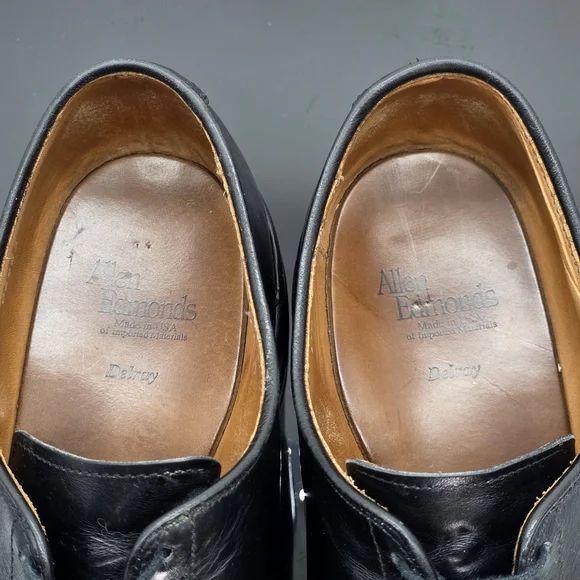 Quiet Luxury Allen Edmonds Delray Apron Toe Oxford Men’s 11.5 D Black Leather US - Picture 7 of 11